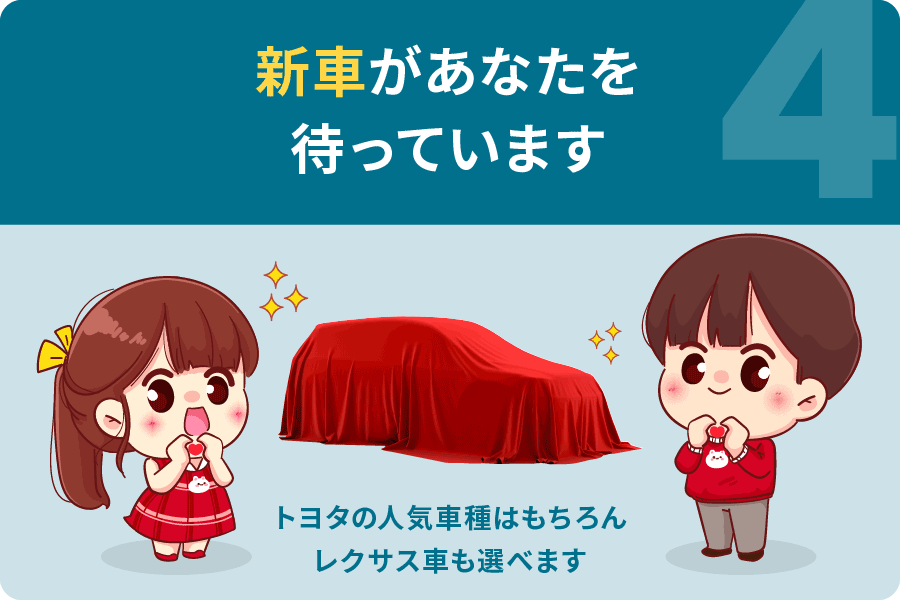 新車があなたを 待っています